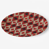 トランプのポーカーパーティープレート ペーパープレート (アングル)