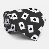 トランプのポーカーブラックジャックカジノギャンブラーエーススペード ネクタイ (ロール)
