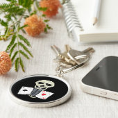 トランプのポーカープレイヤーエース キーホルダー (側面)