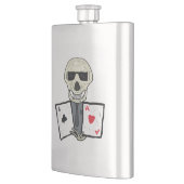 トランプのポーカープレイヤーエース フラスク (左)