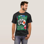 トランプのポーカープレイヤー賭博カジノの構築お客様のお金 Tシャツ (正面フル)