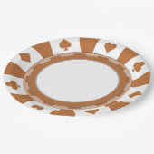 トランプのポーカープレーヤーパーティースタイル ペーパープレート (アングル)