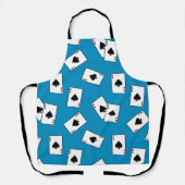 トランプのポーカープレーヤーAceのスペード遊のカード エプロン (正面)