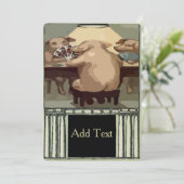 トランプのポーカーホグスカードパーティー 招待状 (スタンド正面)