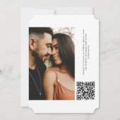 トランプのポーカーモノグラムのチップ日付の保存 招待状 (裏面)