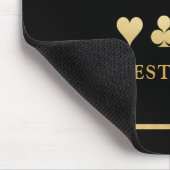 トランプのポーカールームトーナメントプレーパーソナライズされたヤー マウスパッド (コーナー)