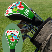 トランプのポーカーレッドエイスドライバーカバー – カスタマイズ可能 ゴルフヘッドカバー