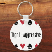 **トランプのポーカー中毒性** キーホルダー (正面)