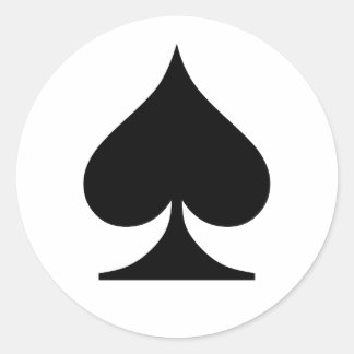 トランプのポーカー中毒 ラウンドシール