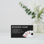 トランプのポーカー名刺 名刺 (スタンド正面)