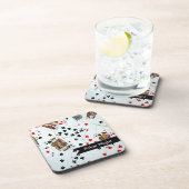 トランプのポーカー夜トランプゲームのコルクのコースター コースター (右側)