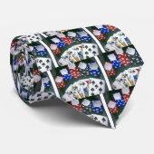 トランプのポーカー夜 ネクタイ (ロール)