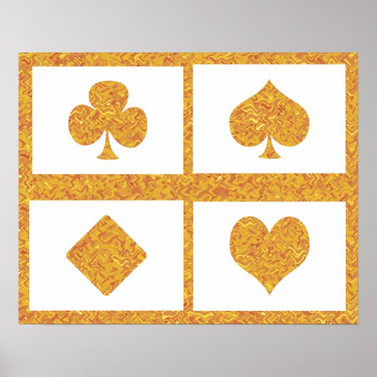 トランプのポーカー夜 ポスター (正面)