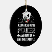 トランプのポーカー恋人 |私が気に入った気にのはトランプのポーカーだけ セラミックオーナメント (右)