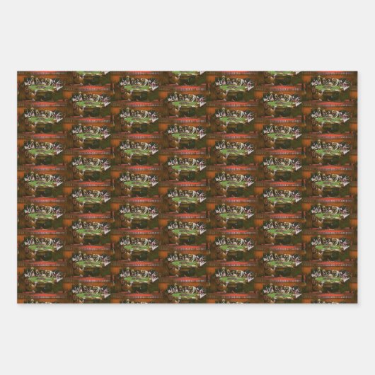 トランプのポーカー悔やみや弔慰ドッグ遊ズトランプのポーカーおもしろい ラッピングペーパーシート (正面3)