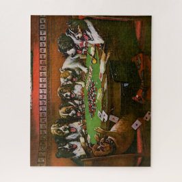 トランプのポーカー悔やみや弔慰ドッグ遊ズトランプのポーカークーリッジ1903 ジグソーパズル