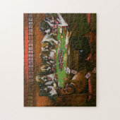 トランプのポーカー悔やみや弔慰ドッグ遊ズトランプのポーカークーリッジ1903 ジグソーパズル (縦)