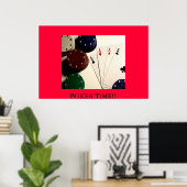 トランプのポーカー時間!! ポスター (ホームオフィス)