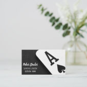 トランプのポーカー業者カジノ名刺 名刺 (スタンド正面)