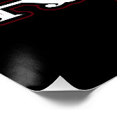 トランプのポーカー私が恐れるのは川のカード ポスター (コーナー)