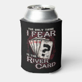 トランプのポーカー私が恐れるのは川のカード 缶クーラー (缶裏面)