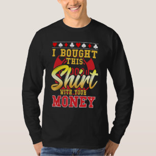 トランプのポーカー買お金のチップ1 Tシャツ