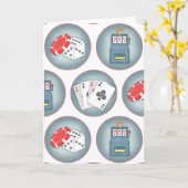 トランプのポーカー賭博トランプスロットマシン カード (黄色い花)