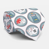 トランプのポーカー賭博トランプスロットマシン ネクタイ (ロール)