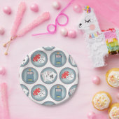 トランプのポーカー賭博トランプスロットマシン ペーパープレート (パーティー)