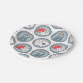 トランプのポーカー賭博トランプスロットマシン ペーパープレート (アングル)