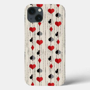 トランプのポーカー遊のカードシンボル iPhone 13ケース