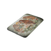 トランプのポーカー遊のフロールズヴィンテージイラストレーション バスマット (アングル)