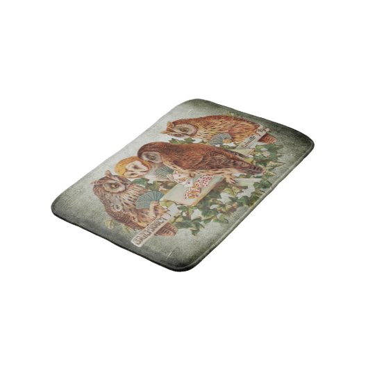 トランプのポーカー遊のフロールズヴィンテージイラストレーション バスマット (アングル)