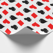 トランプのポーカー遊スーツ包装紙 ラッピングペーパー (角)