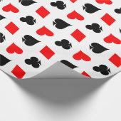 トランプのポーカー遊スーツ包装紙 ラッピングペーパー (角)