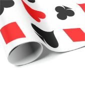 トランプのポーカー遊スーツ包装紙 ラッピングペーパー (ロールコーナー)