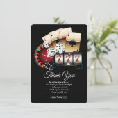 トランプのポーカー遊ズカード、カジノサンキューカード 招待状 (スタンド正面)