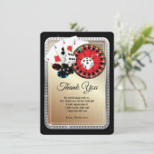 トランプのポーカー遊ズカード、カジノサンキューカード 招待状 (スタンド正面)