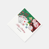 トランプのポーカー遊ズカード、カジノ、カクテル紙ナプキンス スタンダードカクテルナプキン (角)