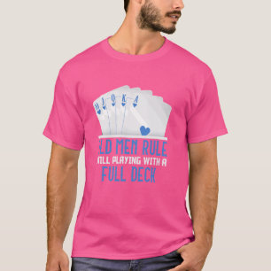 トランプのポーカー選手のオールド・メンズルール遊はSTILLのフルデッキ Tシャツ