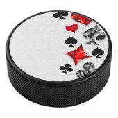 トランプのポーカー選手ギャンブラー遊のカードがラスベガスに似合う アイスホッケーパック (3/4)