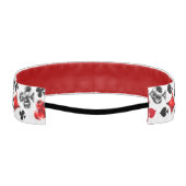 トランプのポーカー選手ギャンブラー遊のカードがラスベガスに似合う アスレチックヘッドバンド (裏面)