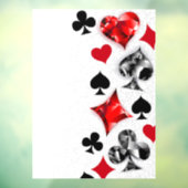 トランプのポーカー選手ギャンブラー遊のカードがラスベガスに似合う ウィンドウサイン (シート3)