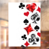 トランプのポーカー選手ギャンブラー遊のカードがラスベガスに似合う ウィンドウサイン (シート2)