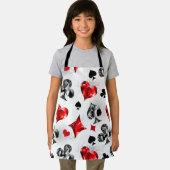 トランプのポーカー選手ギャンブラー遊のカードがラスベガスに似合う エプロン (インサイチュ)