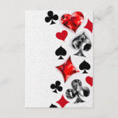 トランプのポーカー選手ギャンブラー遊のカードがラスベガスに似合う エンクロージャーカード (正面)