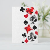 トランプのポーカー選手ギャンブラー遊のカードがラスベガスに似合う エンクロージャーカード (スタンド正面)