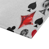 トランプのポーカー選手ギャンブラー遊のカードがラスベガスに似合う カッティングボード (角)