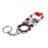 トランプのポーカー選手ギャンブラー遊のカードがラスベガスに似合う キーホルダー栓抜き (正面アングル)