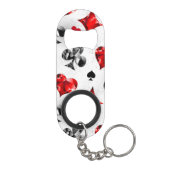 トランプのポーカー選手ギャンブラー遊のカードがラスベガスに似合う キーホルダー栓抜き (裏面)